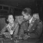 1942 Baltimore, Sgt Franklin Williams home on leave with his best girl-Arthur Rothstein 02