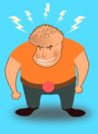 Angry man clipart