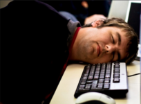 Man sleeping-at-keyboard